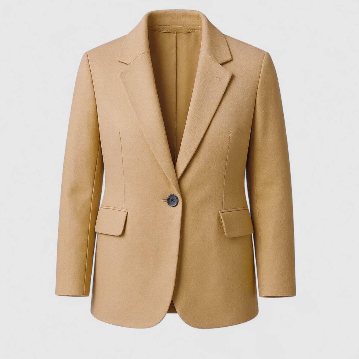 Lapel Jacket with Button Closure for Autumn and Winter
