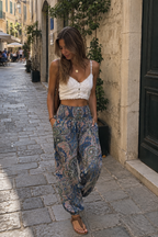 Patterned Trousers with Bold Graphic Design