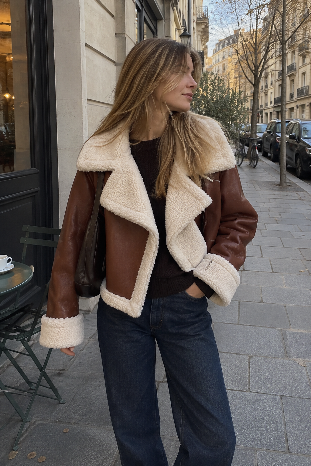 Reversible Fleece Jacket with Plush Texture