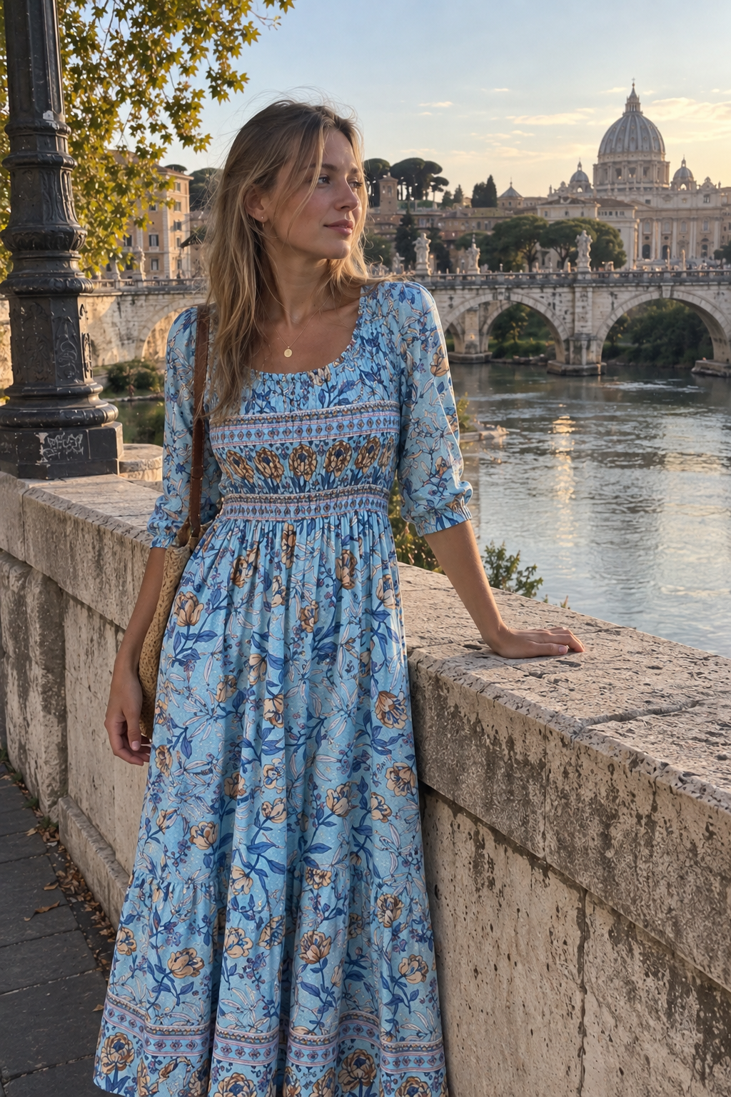 Floral Print Dress with Breezy Silhouette