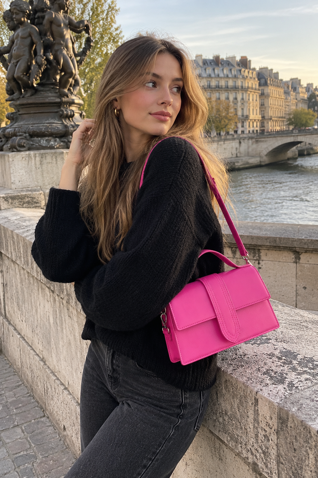 Luxurious Everyday Shoulder Bag in Bold Colourways