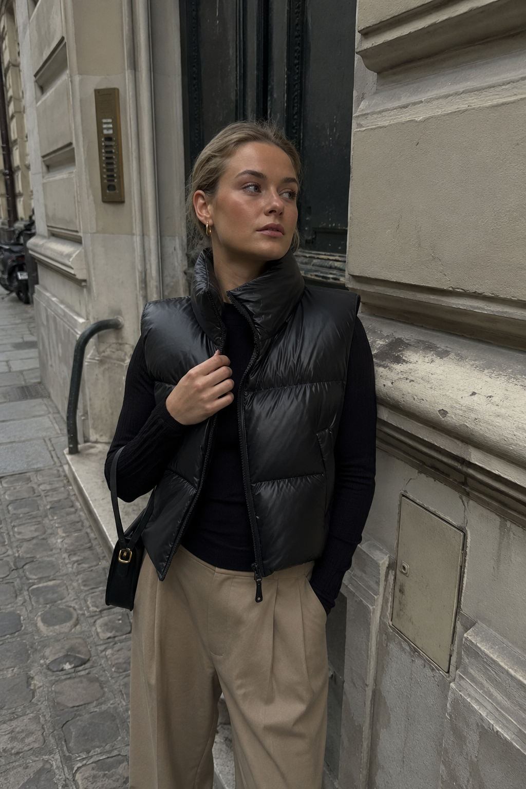 Quilted Winter Vest with Insulated Construction