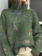 Warm Knit Jumper with Breathable Handle