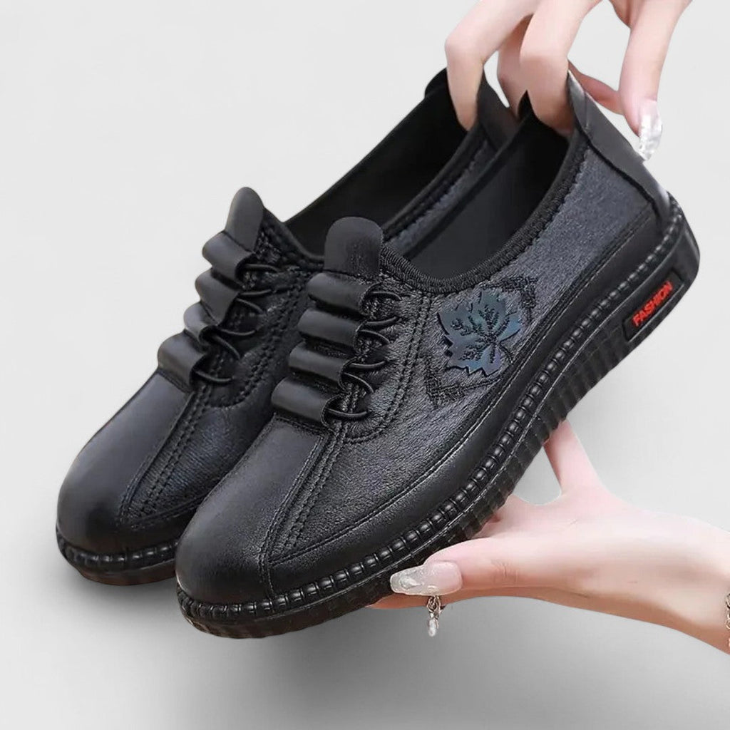 Mocasines sin cordones con plantilla extraíble y suela de goma