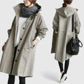 Oversized Hooded Coat with Adjustable Hood
