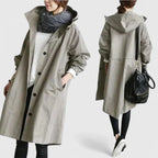 Oversized Hooded Coat with Adjustable Hood