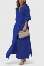 V-Neck Maxi Dress with Breezy Movement