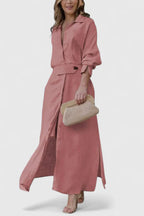 V-Neck Maxi Dress with Breezy Movement
