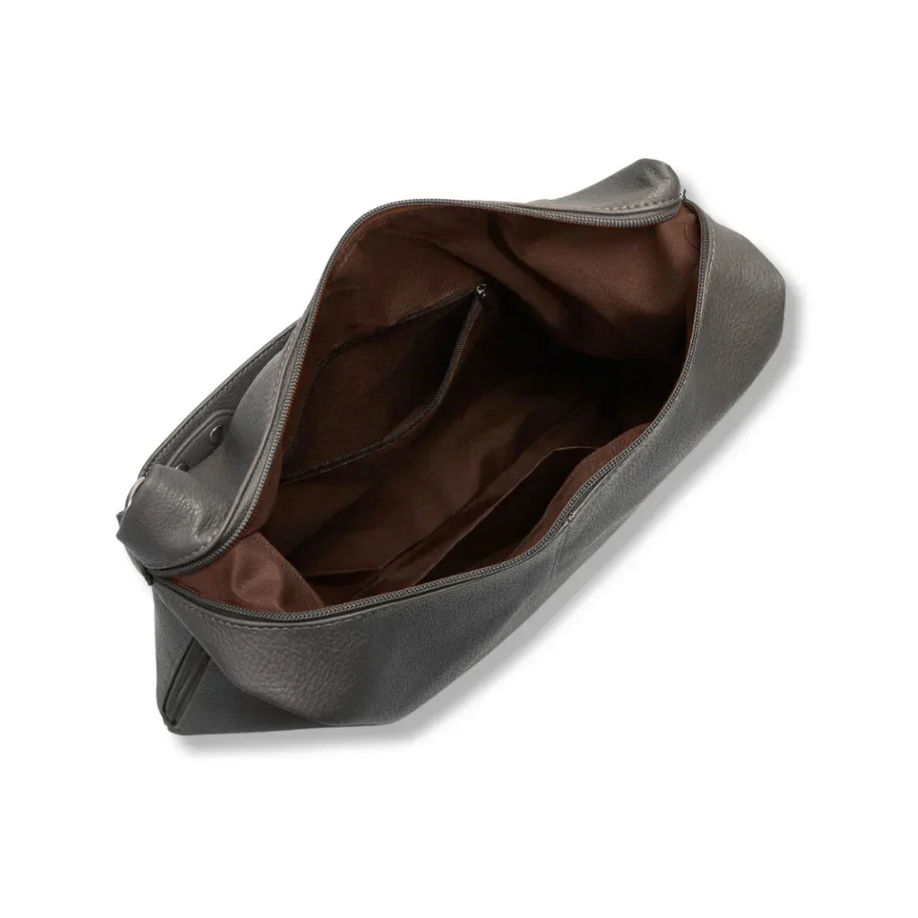 Bolso hobo de piel vegana con interior amplio y cierre de cremallera