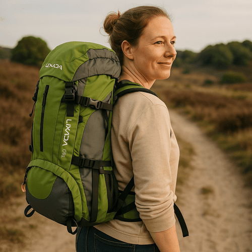 50L Water-Resistant Backpack with Included Rain Cover
