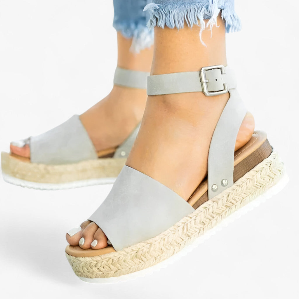 Sandalias minimalistas sin cierres con tira ajustable
