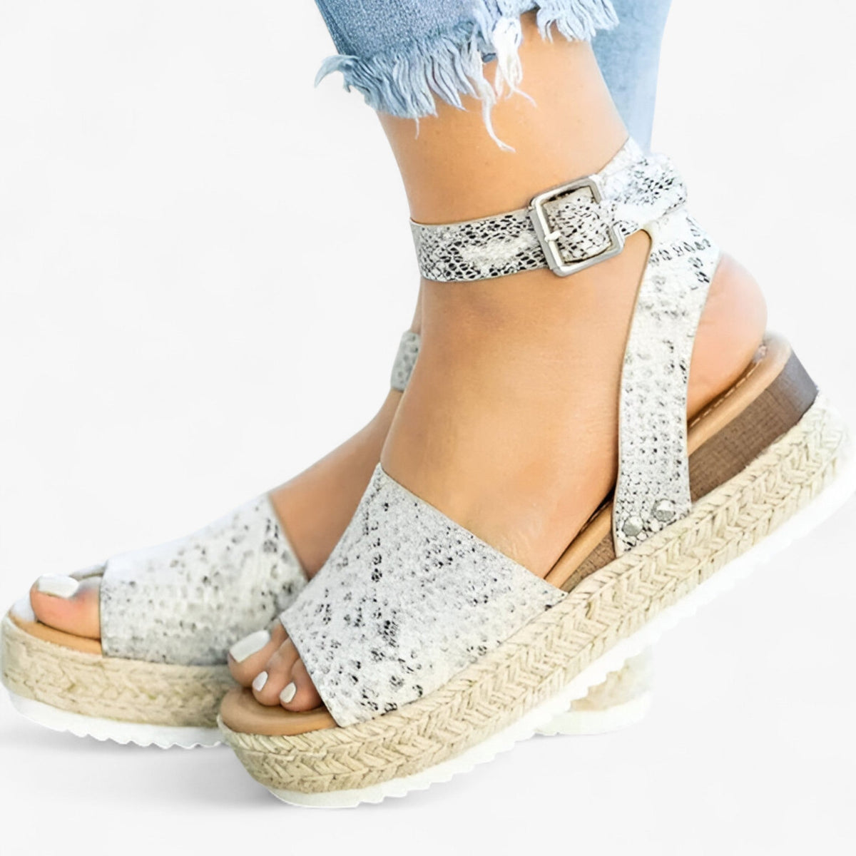 Sandalias minimalistas sin cierres con tira ajustable
