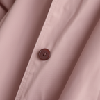 Longline Rain Jacket with Drawstring Hood