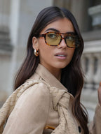 Vintage Frame Sunglasses with UV400 Lenses