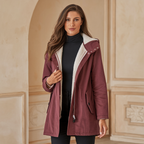 Water-Resistant Windproof Winter Jacket with Adjustable Hood