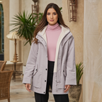 Water-Resistant Windproof Winter Jacket with Adjustable Hood