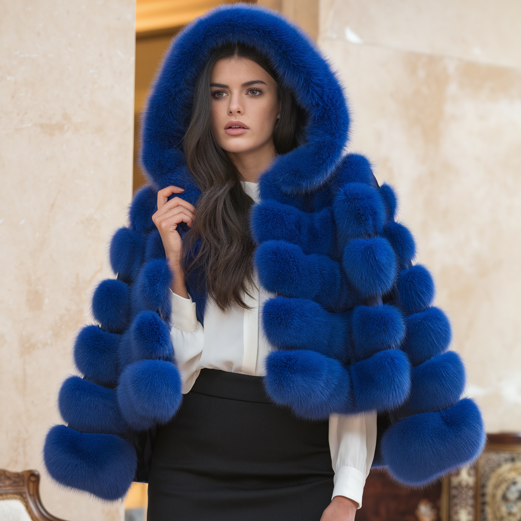 Luxurious Soft Faux Fur Jacket for Cold-Weather Days