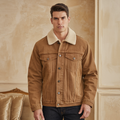 Padded Cotton Jacket with Corduroy Finish for Winter