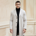 Chaqueta de algodón de corte ajustado para un estilo informal de oficina