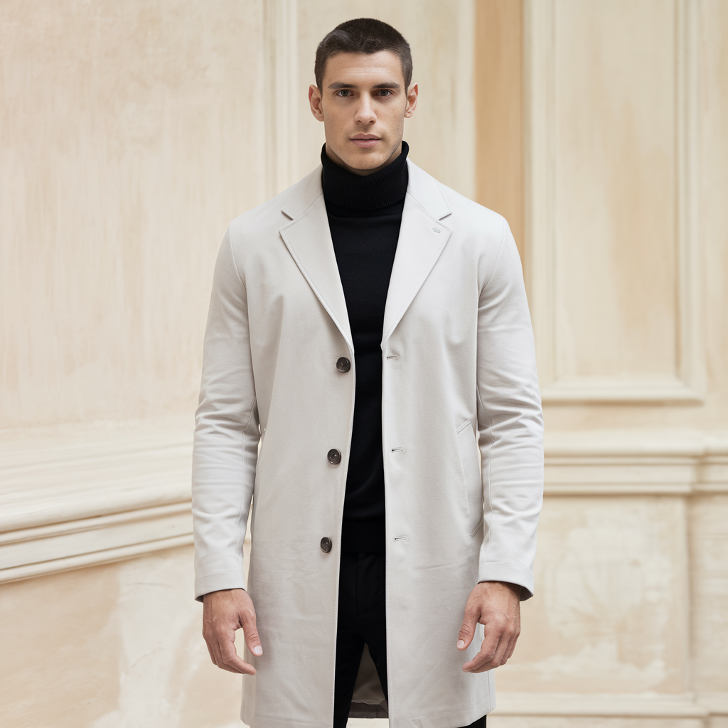 Slim-Fit Cotton Jacket for Business-Casual Wear