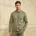 Chaqueta bomber de algodón para hombre con bolsillos tácticos