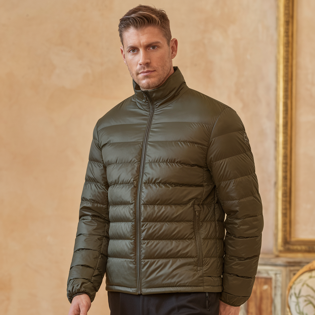 Padded Puffer Jacket with Adjustable Hood