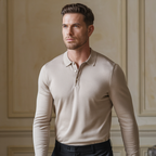 Polo de algodón con cuello clásico y corte moderno