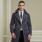 Water-Repellent Tailored Rain Jacket for Men at Work