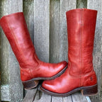 Retro Style Ankle Boots with Cushioned Footbed