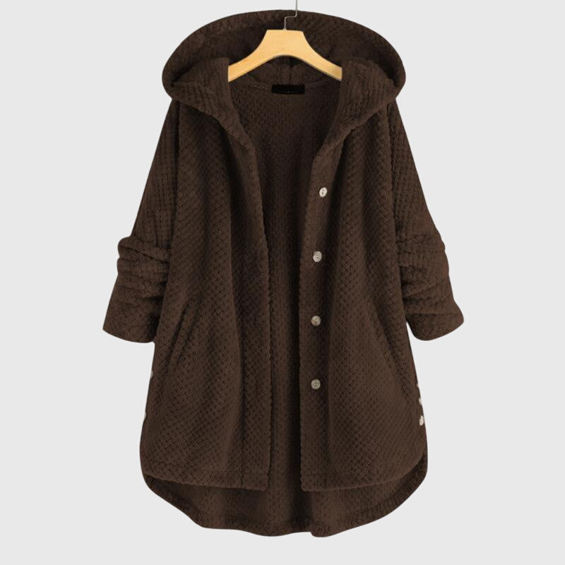 Hooded Fleece Jacket with Soft Warm Handle
