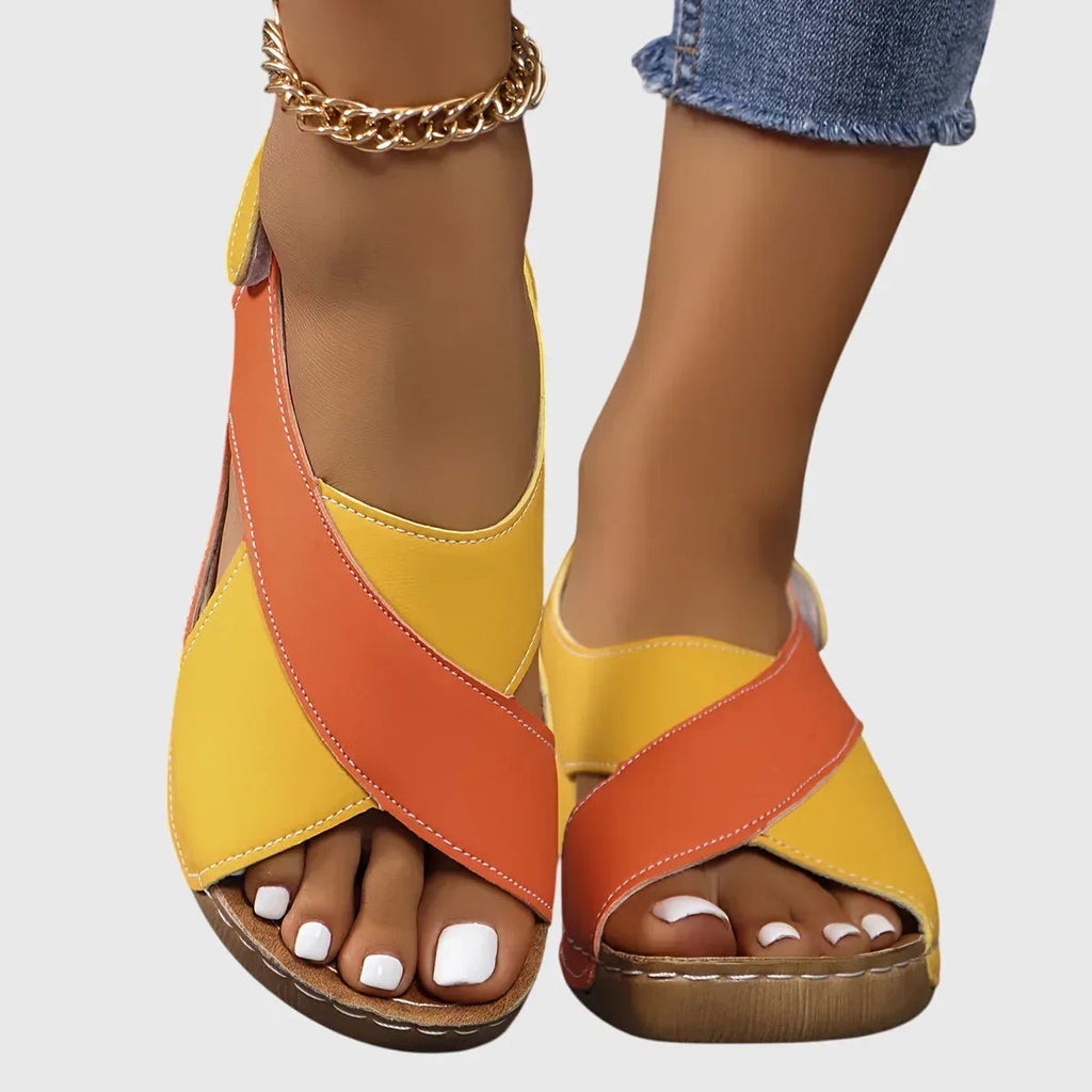 Cushioned Flat Sandals with Adjustable Buckle Straps