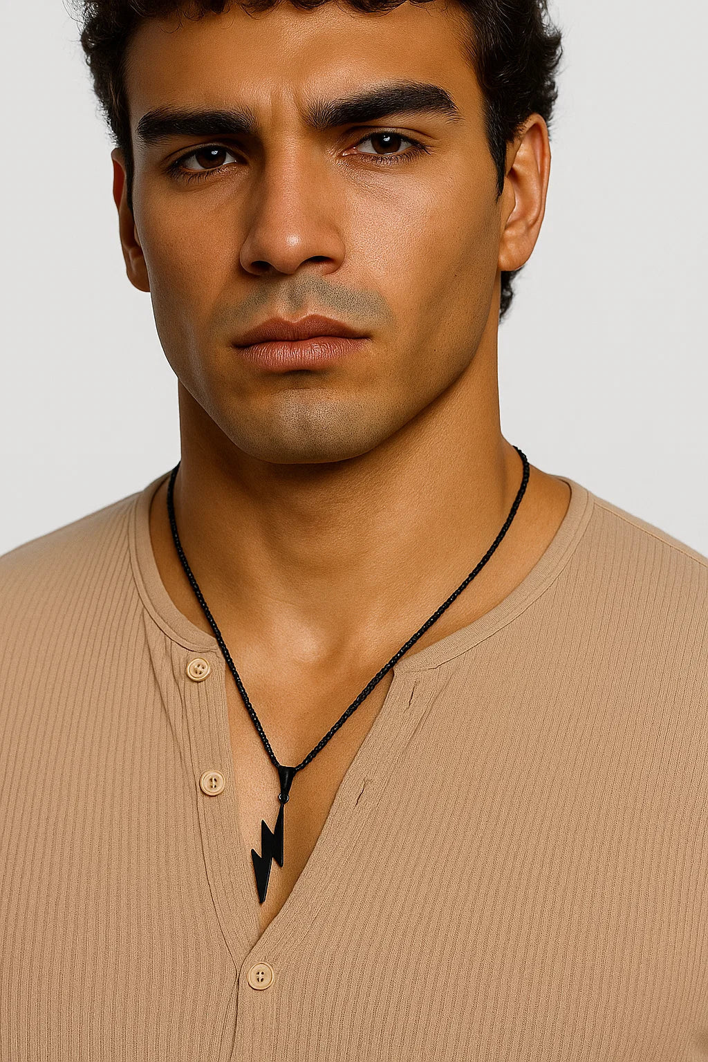 Titanium Steel Necklace with Geometric Pendant