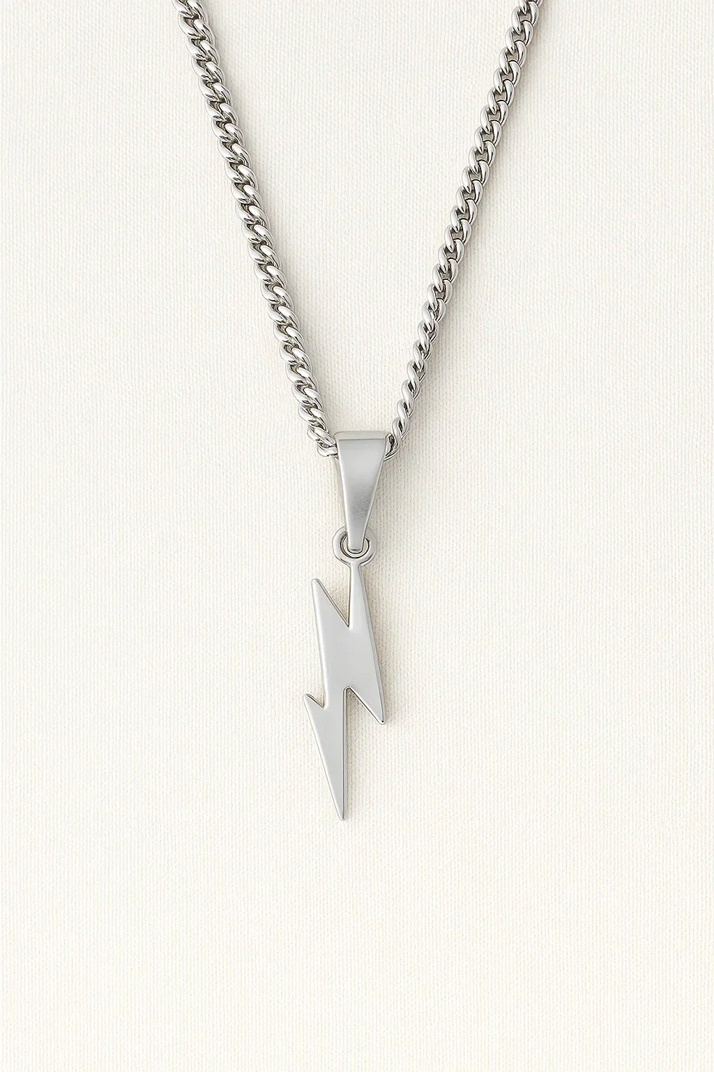 Titanium Steel Necklace with Geometric Pendant