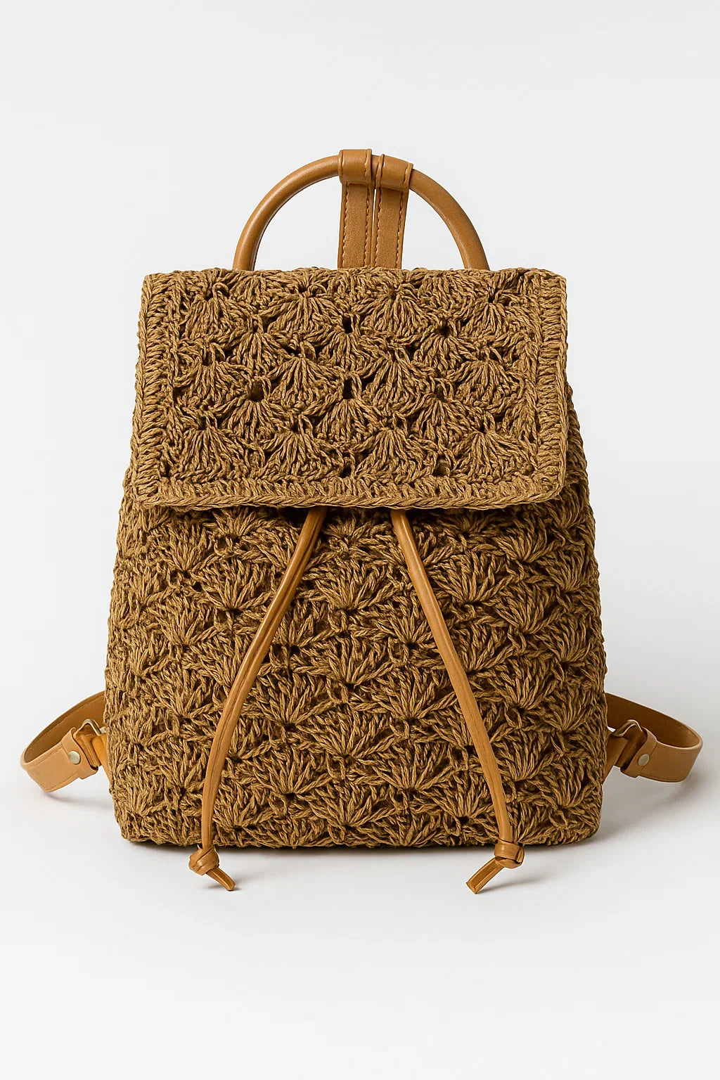Woven Straw Beach Bag with Adjustable Shoulder Strap