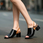 Slingback Block Heels with Plush Insole
