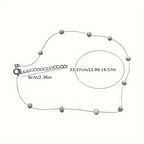 Minimalist White Faux Pearl Necklace with Clean Lines