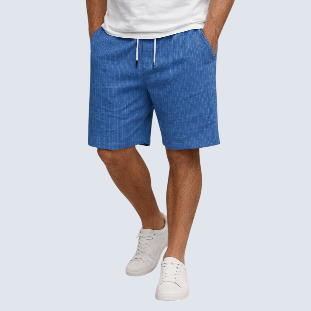 Men's Linen Shorts with Relaxed Regular Fit