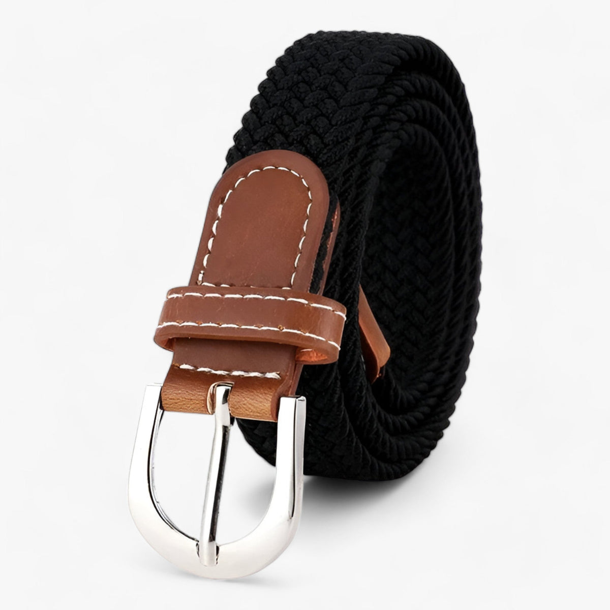Braided Elastic Stretch Belt for Casual Everyday Wear