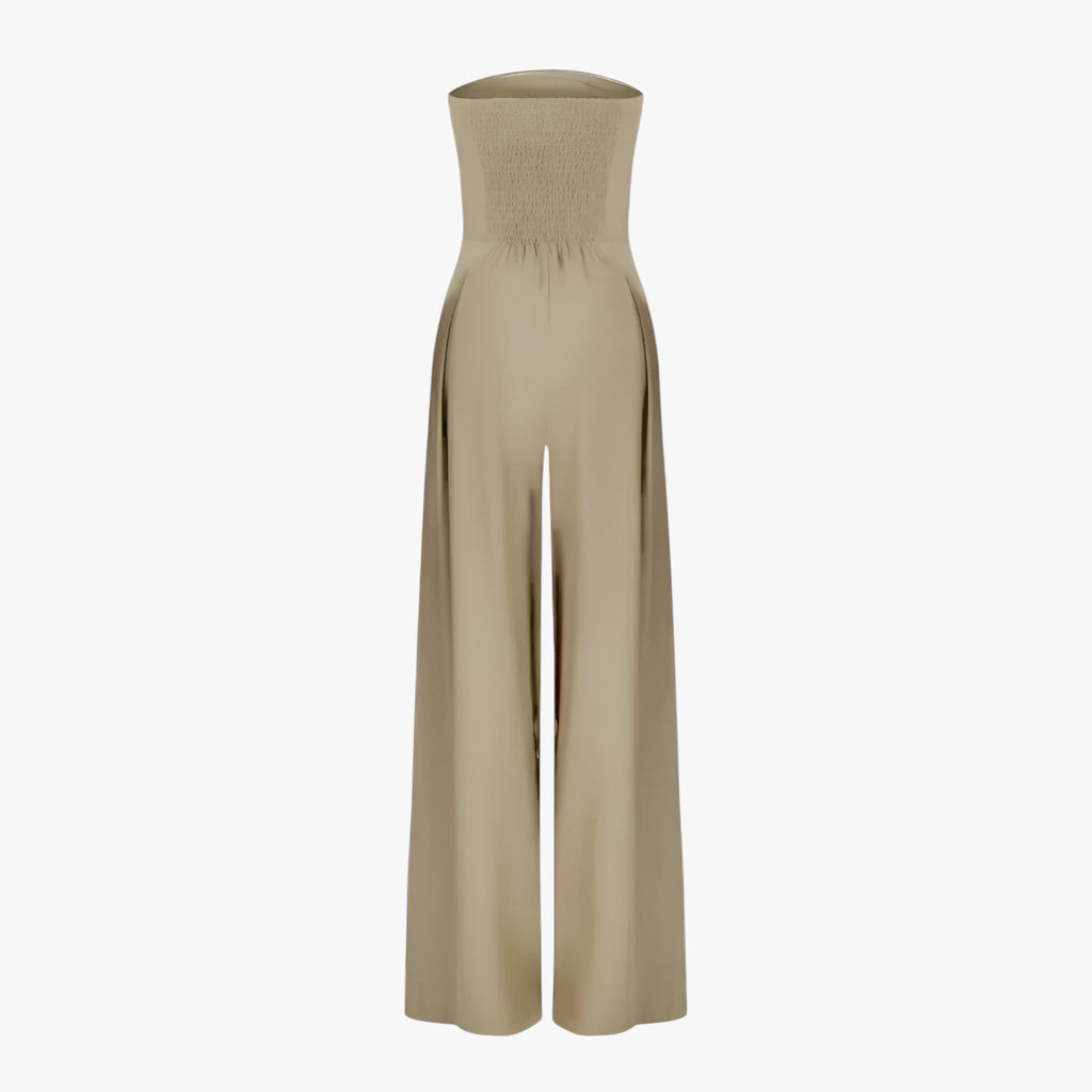 Strapless Corset-Effect Jumpsuit with Sculpted Fit
