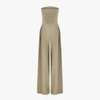 Strapless Corset-Effect Jumpsuit with Sculpted Fit