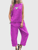 Airy Two Piece Set with Wide Unrestricted Cut