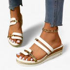 Wedge Sandals with Open-Toe Design for Summer