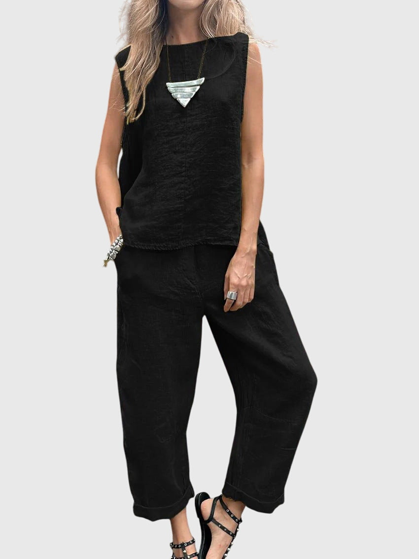 Airy Two Piece Set with Wide Unrestricted Cut