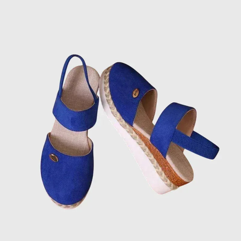 Platform Sandals with Cushioned Footbed and Wide Base
