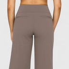 Wide Waistband Trousers with Pockets