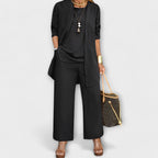 Three Piece Set with Relaxed Coordinated Design