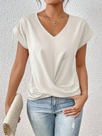 Sweetheart Neckline T-Shirt with Breathable Handle
