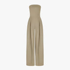 Strapless Corset-Effect Jumpsuit with Sculpted Fit