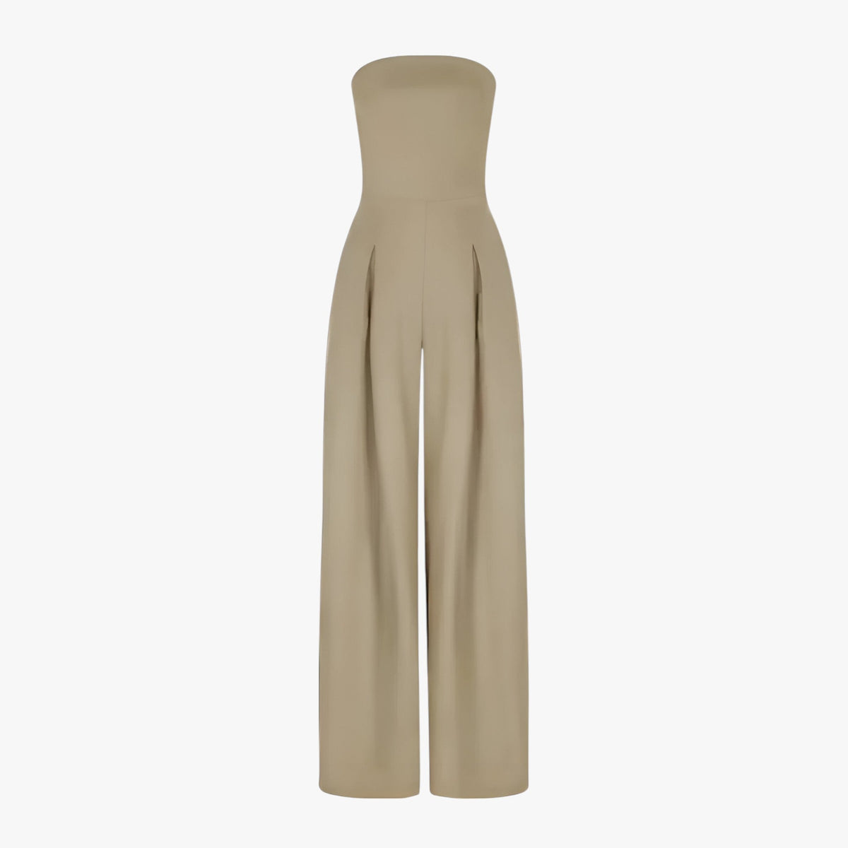 Strapless Corset-Effect Jumpsuit with Sculpted Fit