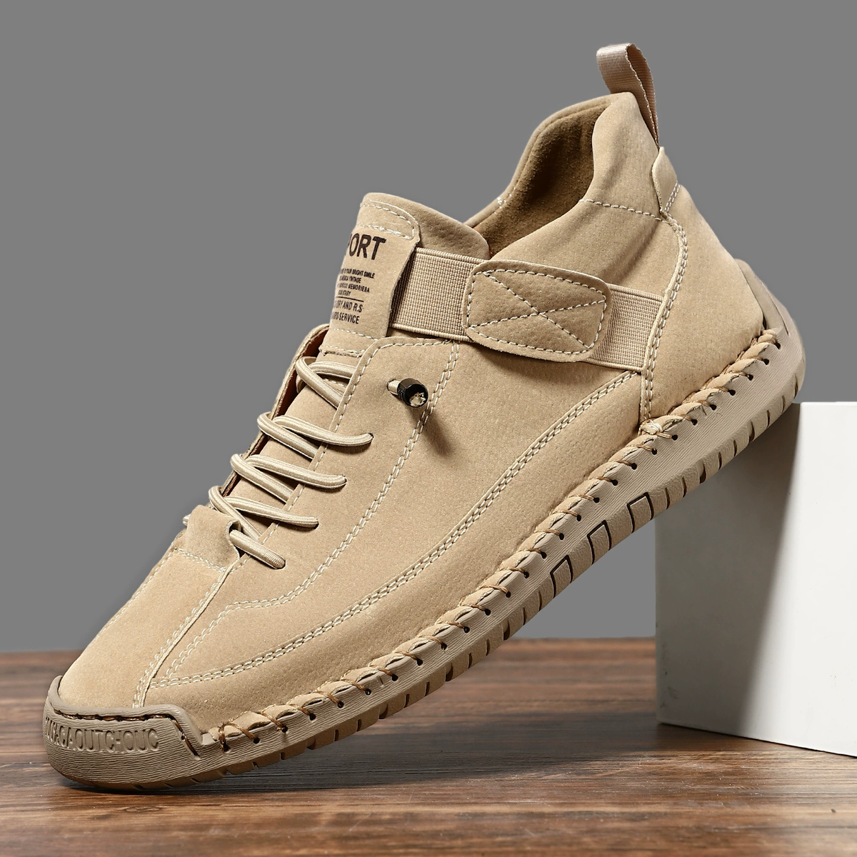 Slip-On Trainers with Wide Toe Box and Elasticated Panels